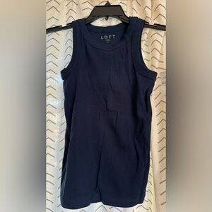 LOFT Tank Top Navy Sz Small NWT
